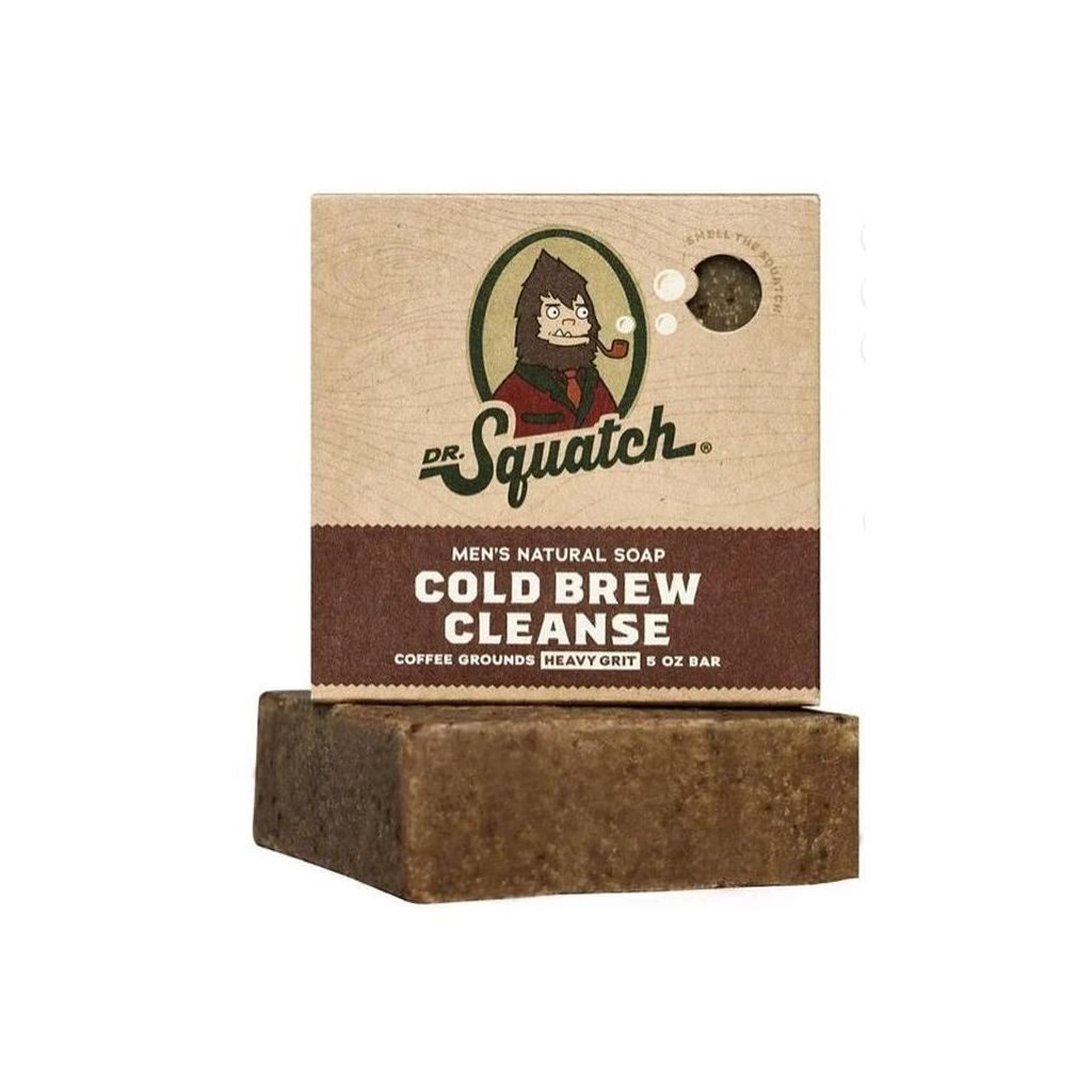 Dr. Squatch men's natural soap cold brew cleanse coffee grounds heavy grit 141.7g