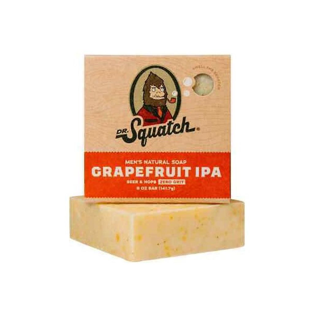Dr. Squatch men's natural soap grapefruit ipa beer & hops zero grit 141.7g