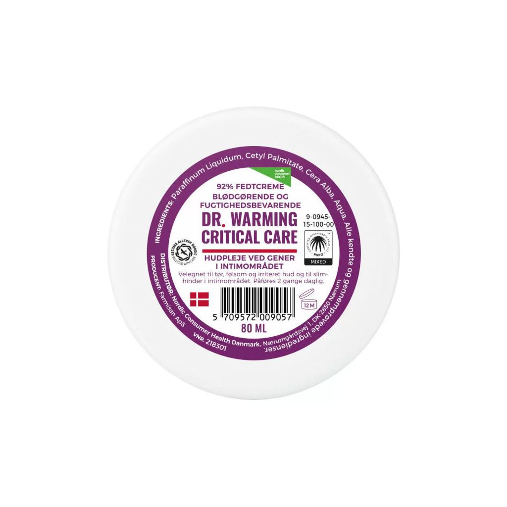 Dr. Warming critical care hudpleje ved gener i intimområdet 80ml