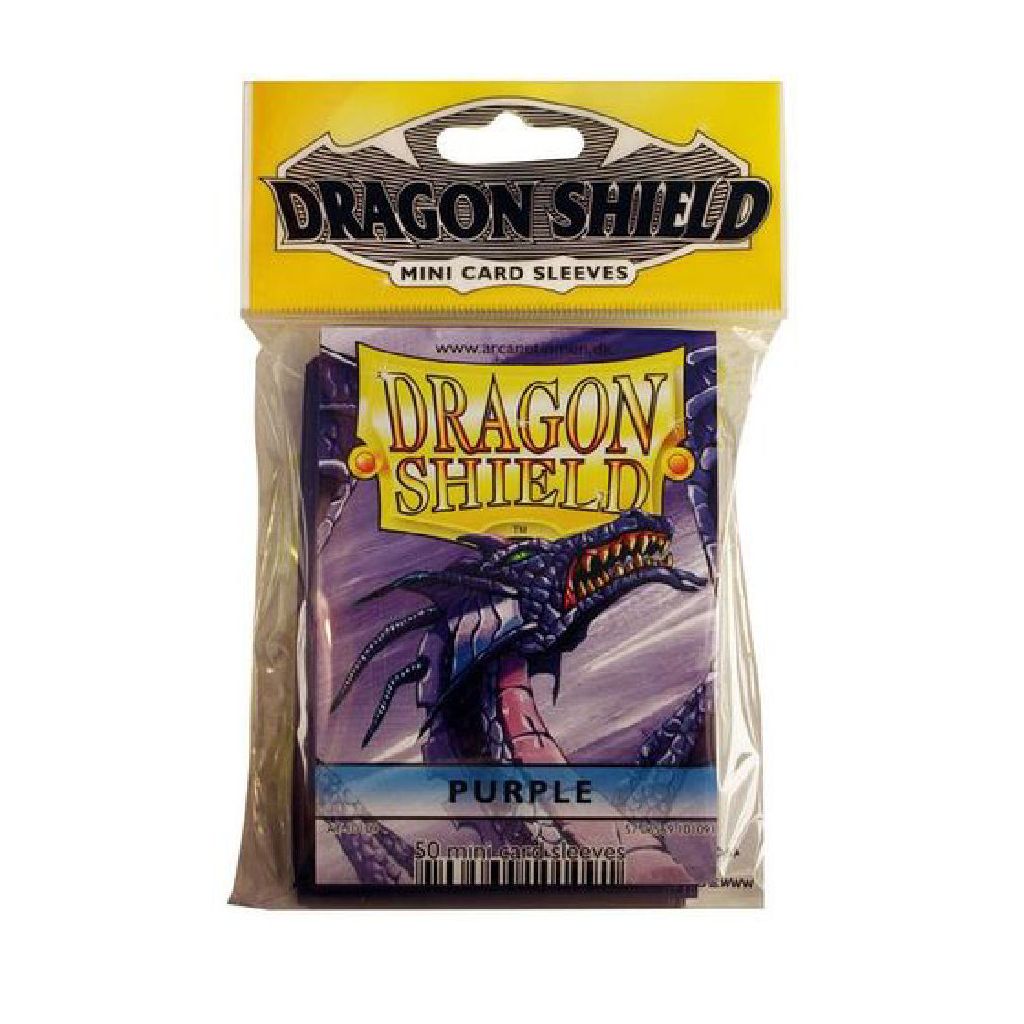 Dragon shield 50 mini card sleeves purple