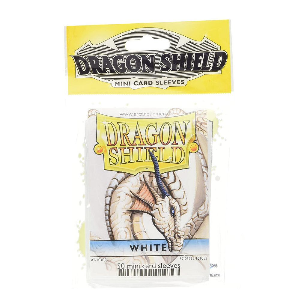 Dragon shield 50 mini card sleeves white