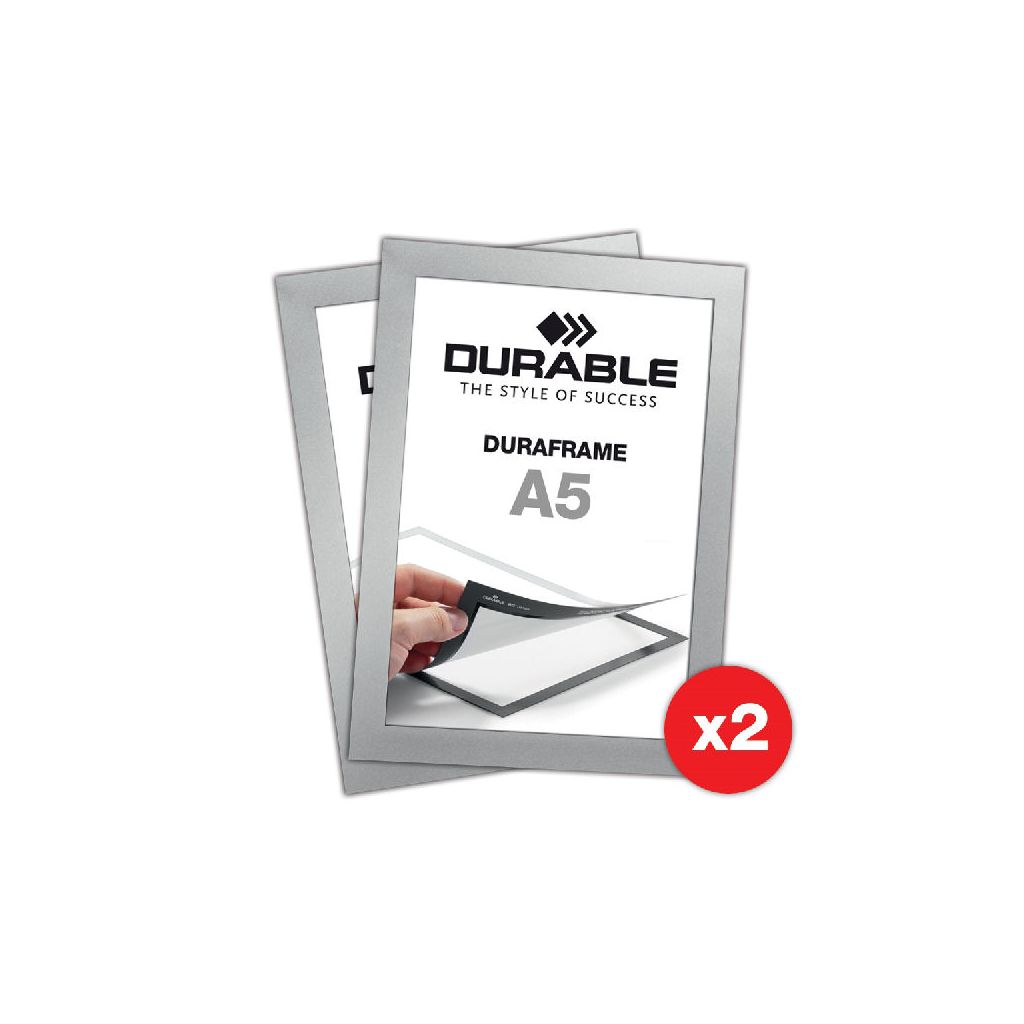 Durable duraframe A5 der selbstklebende info-rahmen 2 pack
