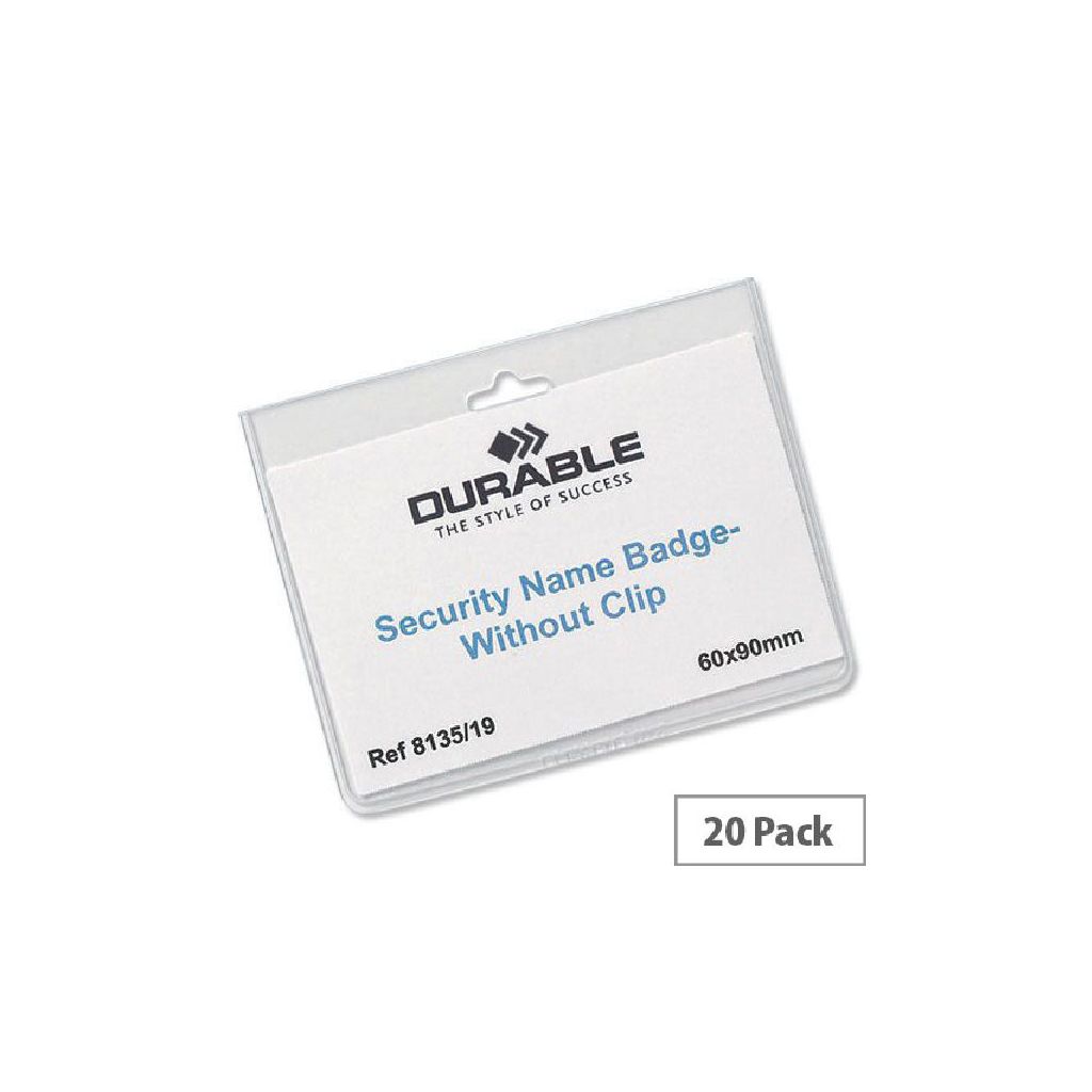 Durable name badges 60x90mm 20 stk.8135-19