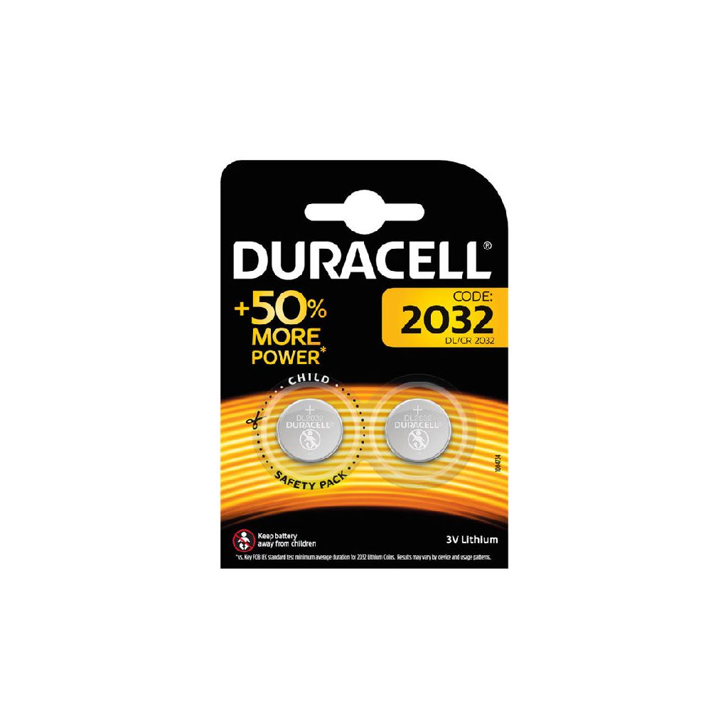 Duracell 2032 batteri DL/CR 3V lithium 2 pack