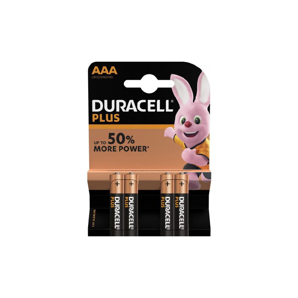 Duracell plus batteri AAA LR03/MN2400 4 pack