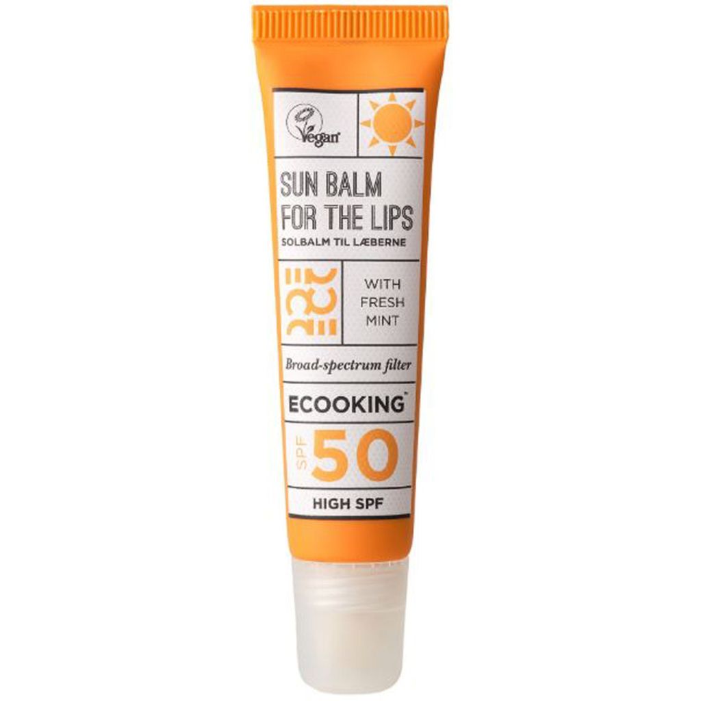 Ecooking solbalm til læberne with fresh mint SPF50 high 15ml