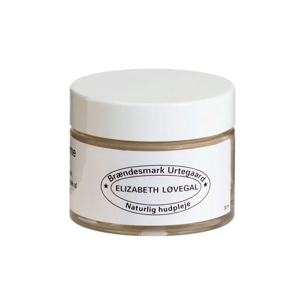 Elizabeth løvegal brændesmark urtegaard naturlig hudpleje camilleblomstcreme 30ml