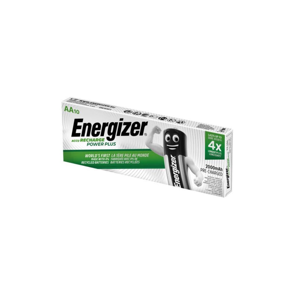 Energiser batteri accu recharge power plus AA 2000mAh 10 stk.