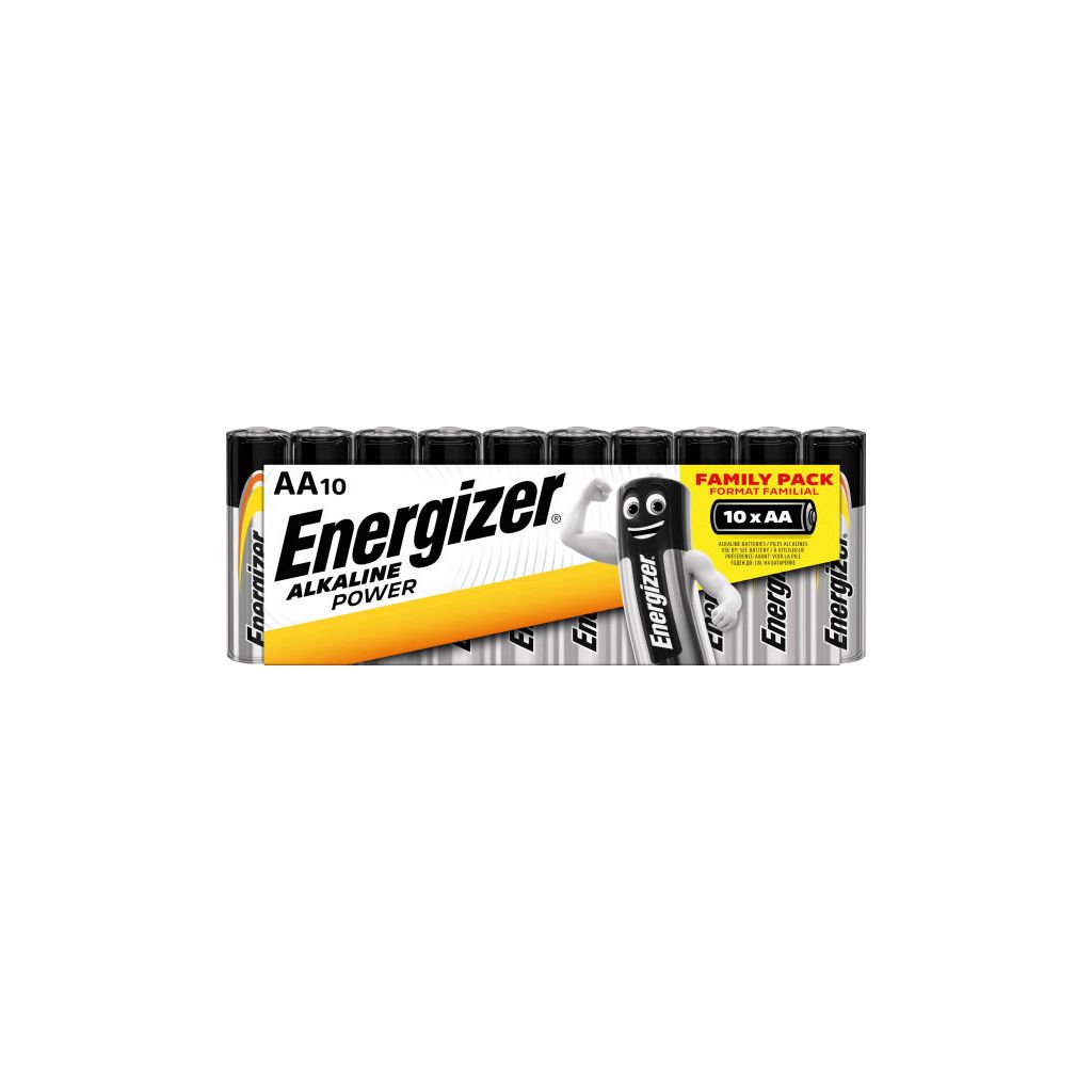 Energizer alkaline power batterier AA-LR6 10 pk