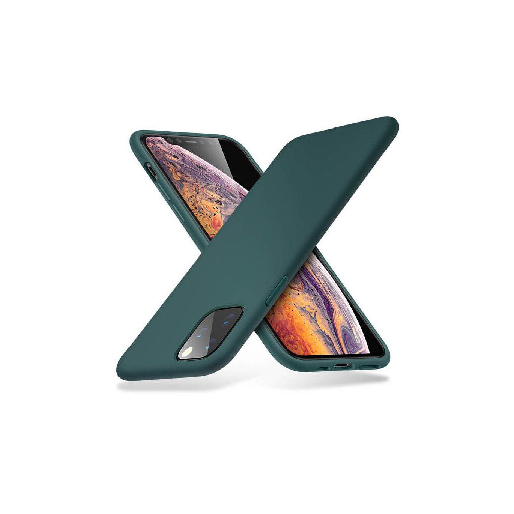 ESR yippee color soft smooth silicone case green for iphone 11 pro max 