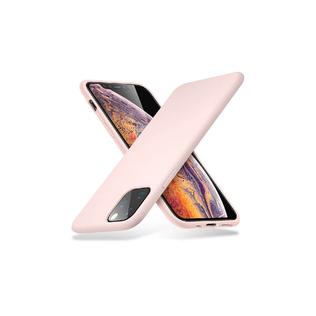 ESR yippee color soft smooth silicone case pink for iphone 11
