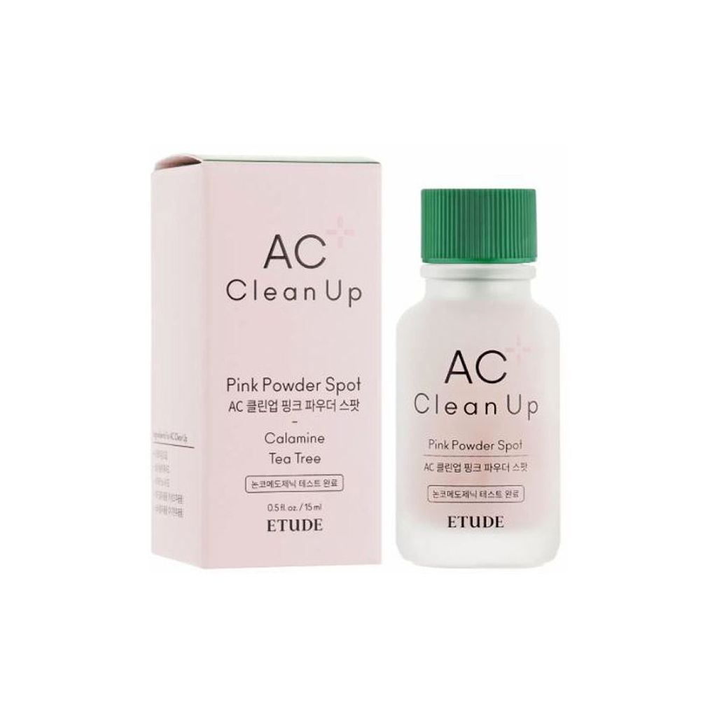 Etude AC clean up pink powder spot calamine tea tree 15ml