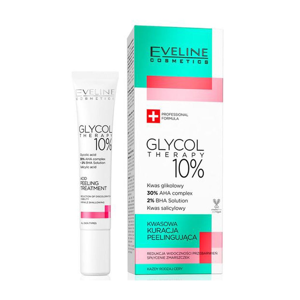 Eveline cosmetics glycol therapy 10% acid peeling treatment 20ml (dato)