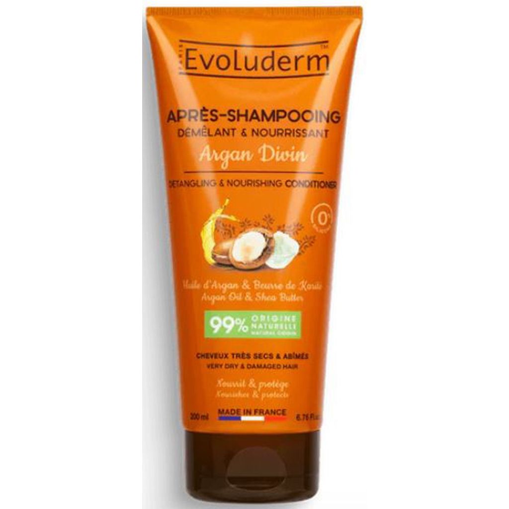 Evoluderm detangling & nourishing conditioner argan divin 200ml