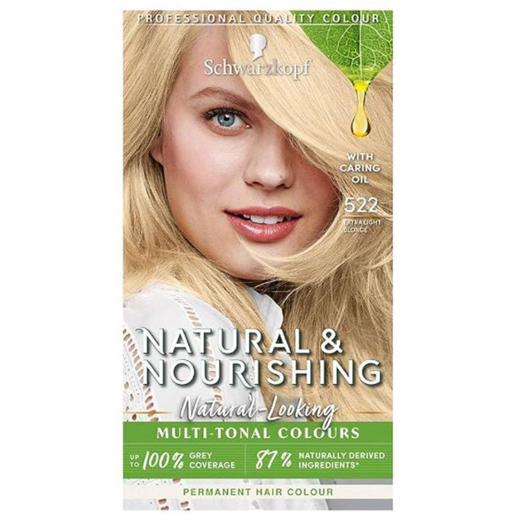 Schwarzkopf natural & nourishing natural-looking multi-tonal colours 522 extra light blonde