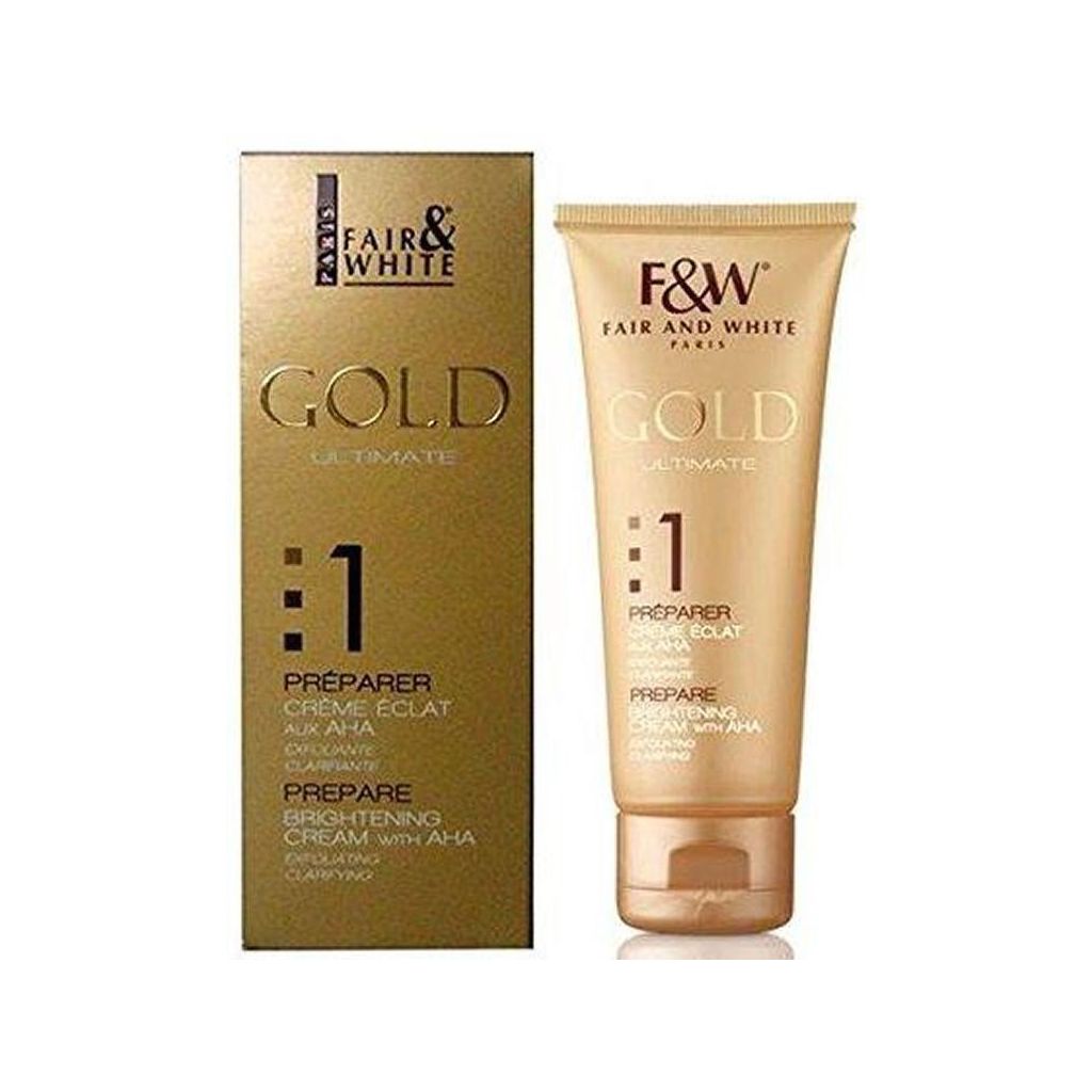 Fair and white paris gold ultimate prepare brightening cream with AHA 75ml