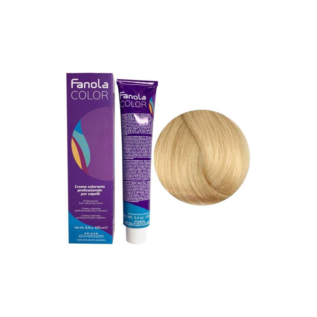 Fanola color professional hair colouring cream 10.0 blonde platinum 100ml