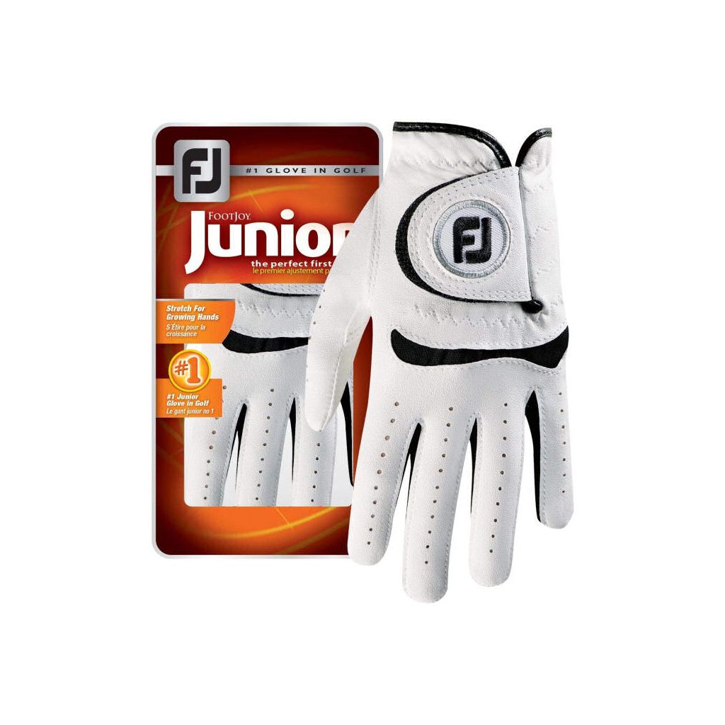 Footjoy junior #1 glove in golf right medium/large white/black
