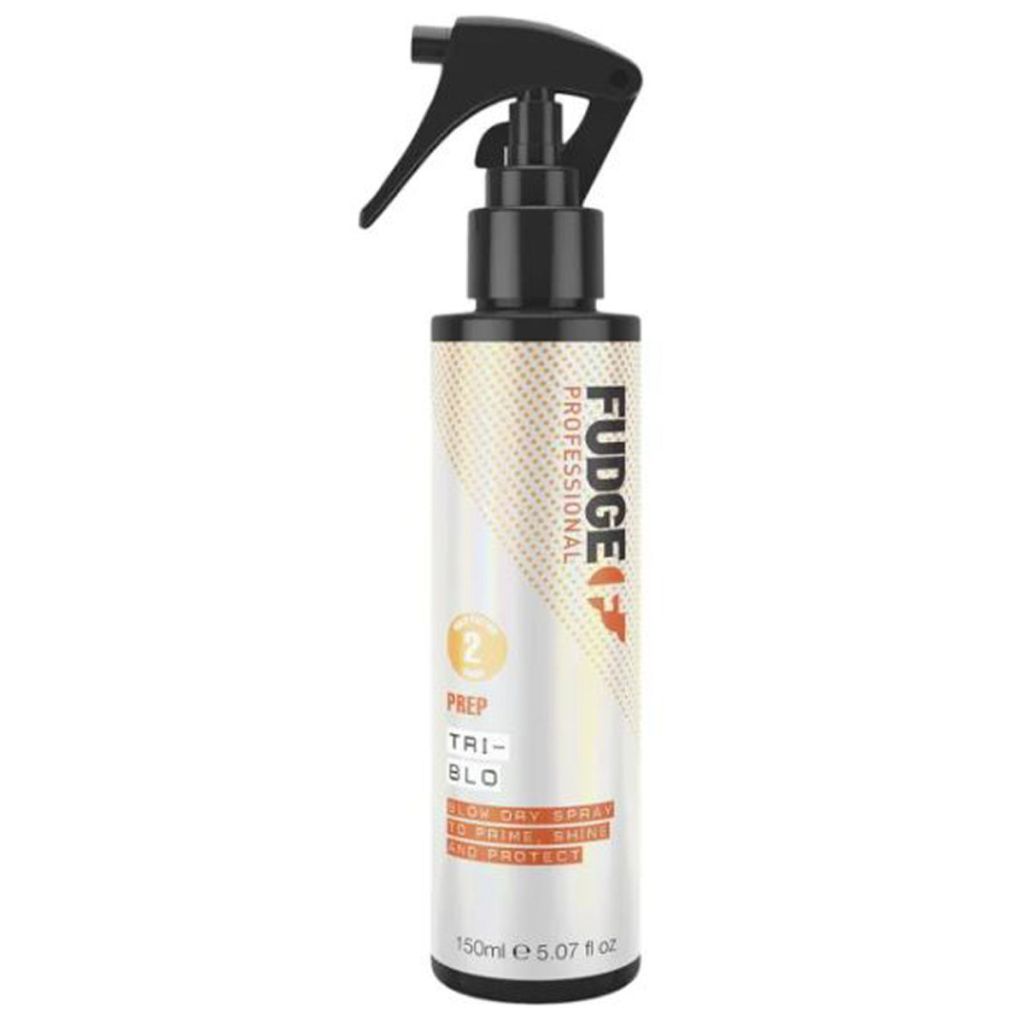 Fudge professional tri blo blow dry spray to prime shine and protect hold factor 2 150ml