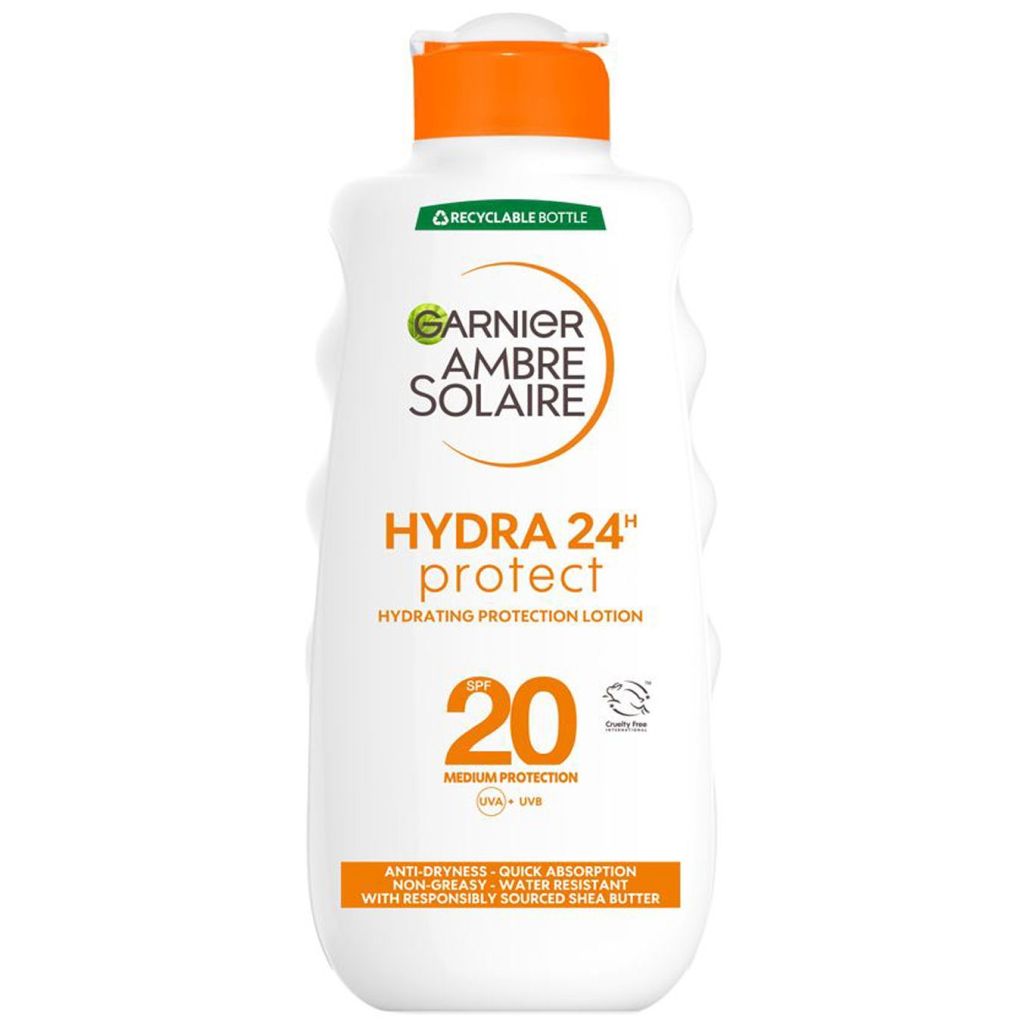 Garnier ambre solaire hydra 24h protect hydrating protection lotion SPF20 medium protection 200ml