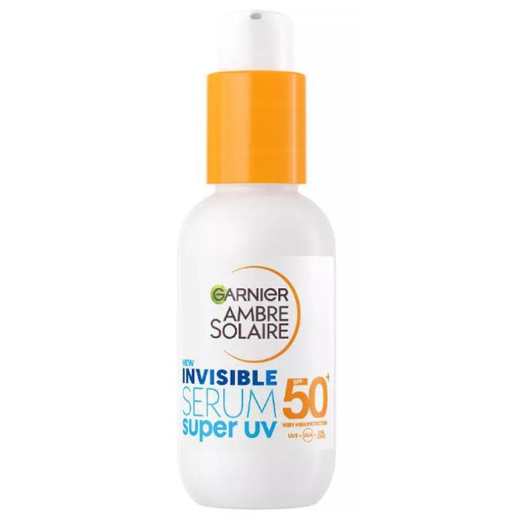 Garnier ambre solaire new invisible serum super UV SPF50+ very high protection 30ml (minus æske)