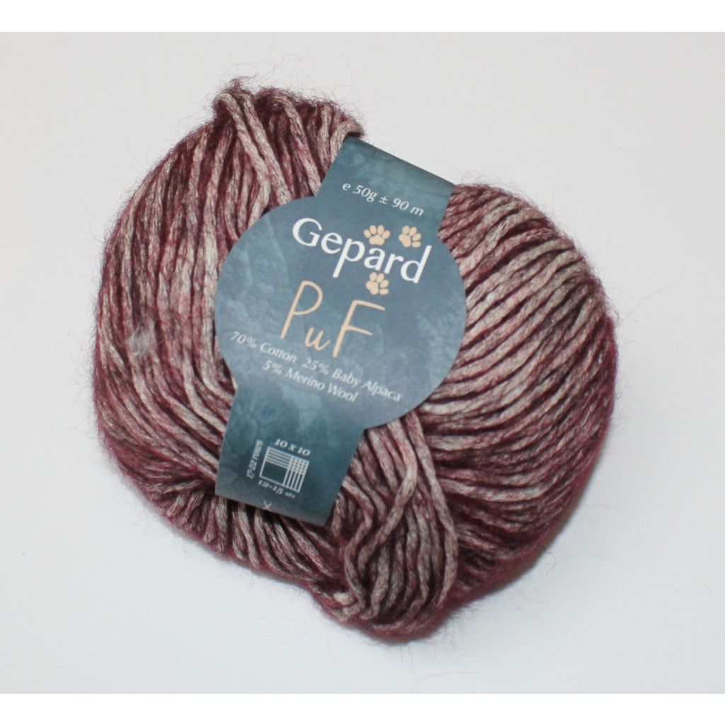 Gepard PuF - Bordeaux farve 480 - 50g