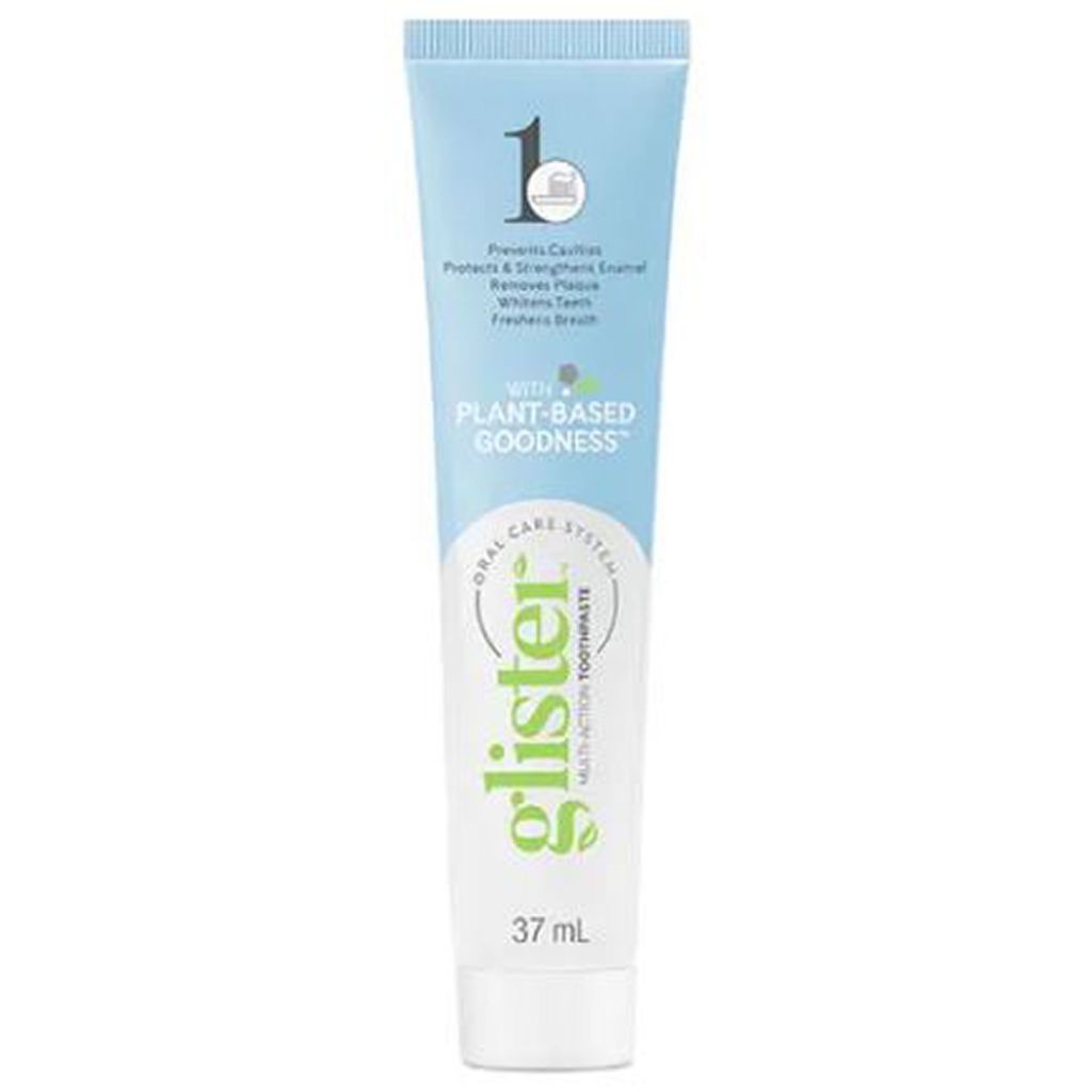Glister oral care system multi-action toothpaste with plant-based goodness 37ml