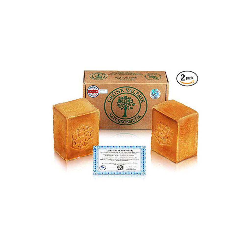 Grüne valerie naturkosmetik aleppo seife 2 x 200g