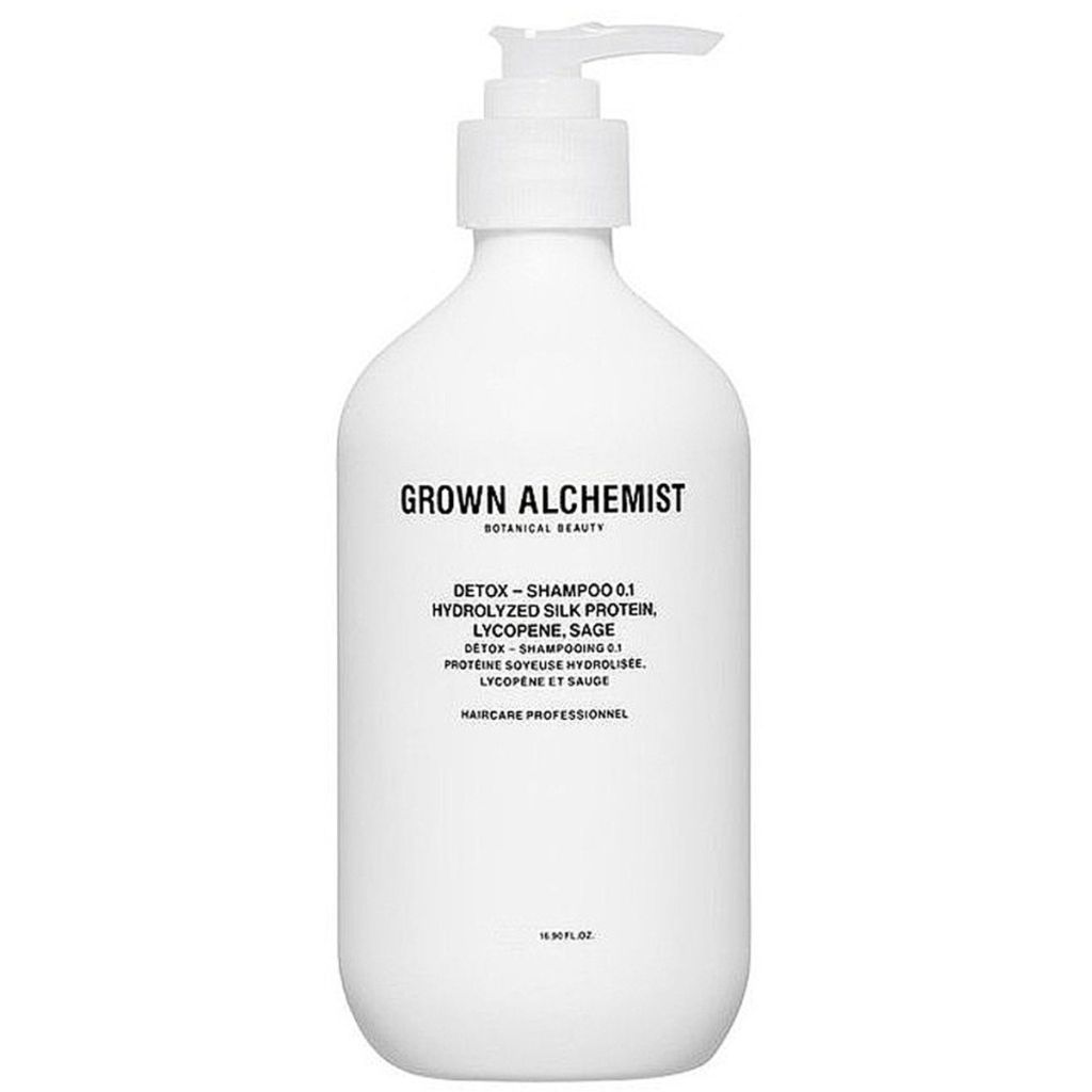Grown alchemist detox shampoo 0.1 hydrolyzed silk protein lycopene sage 500ml