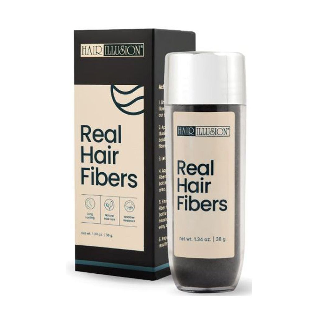 Hair illusion real hair fibers H138G black 38g
