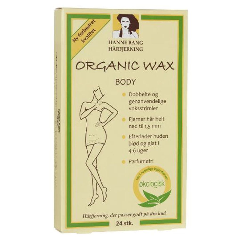 Hanne bang hårfjerning organic wax body 24 stk