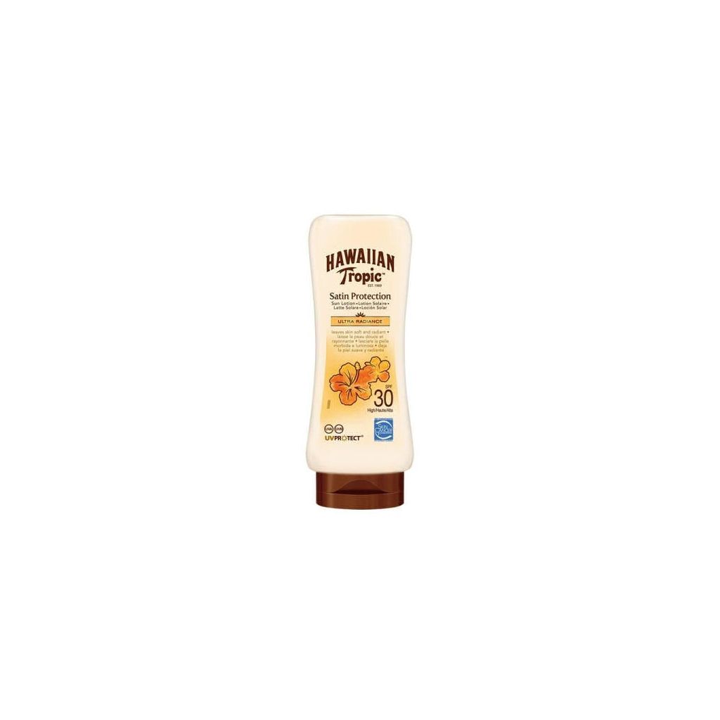 Hawaiian tropic satin protection sun lotion SPF30 high 180ml