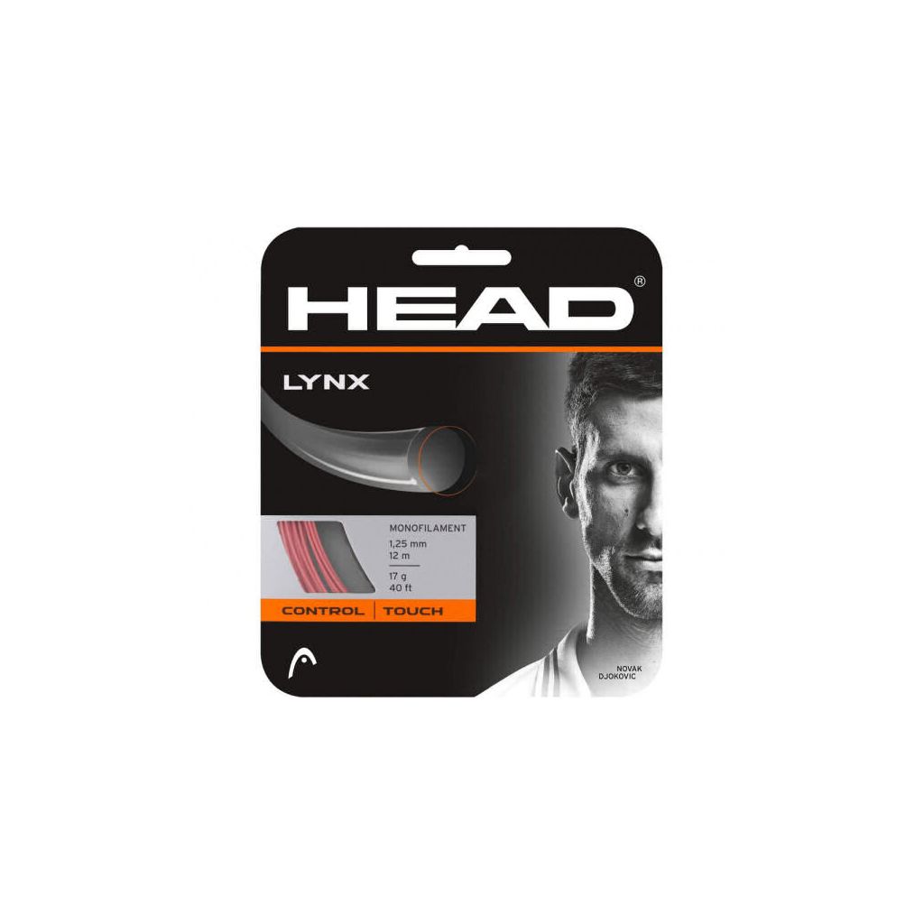 Head lynx monofilament 1,25mm 12m 17g 40ft novak djokovic