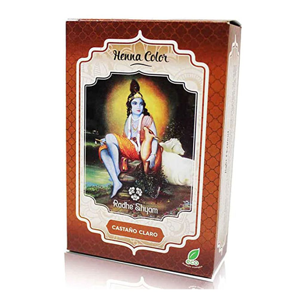 Henna color organico radhe shyam dark brown 100g
