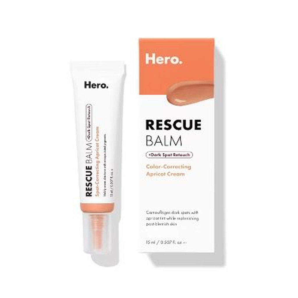 Hero rescue balm dark spot retouch color-correcting apricot cream 15ml (dato)