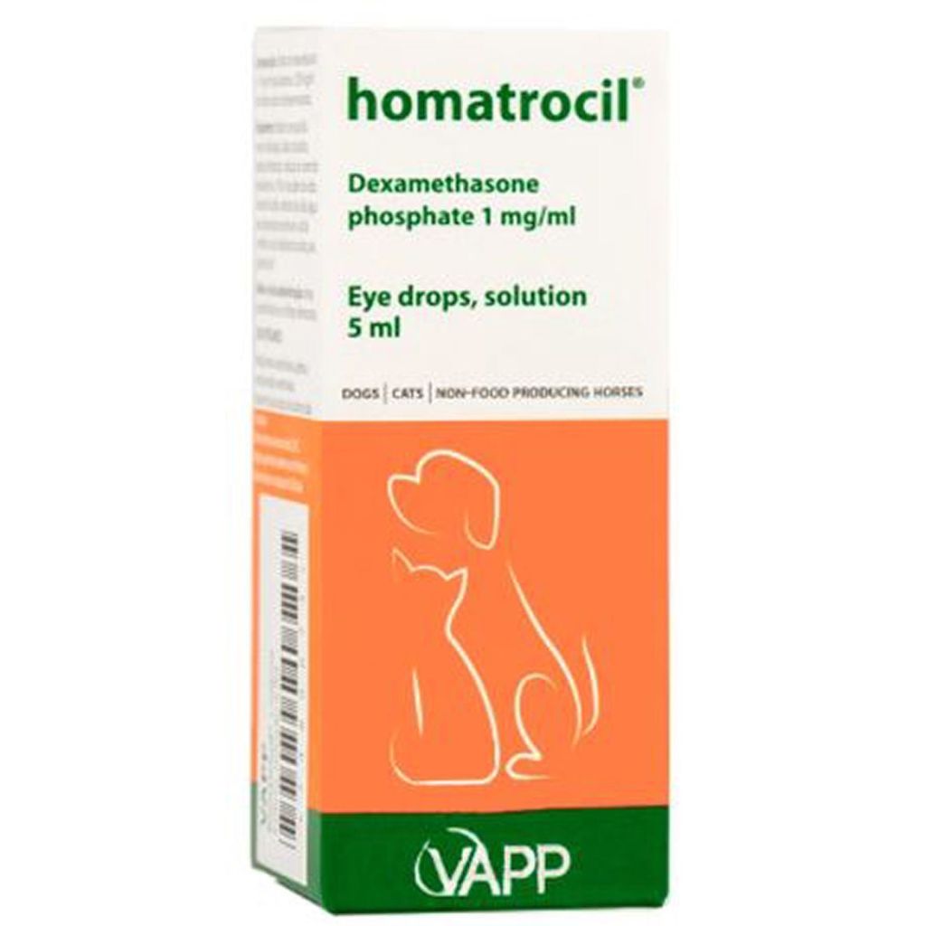 Vapp homatrocil eye drops solution for dogs + cats 5ml