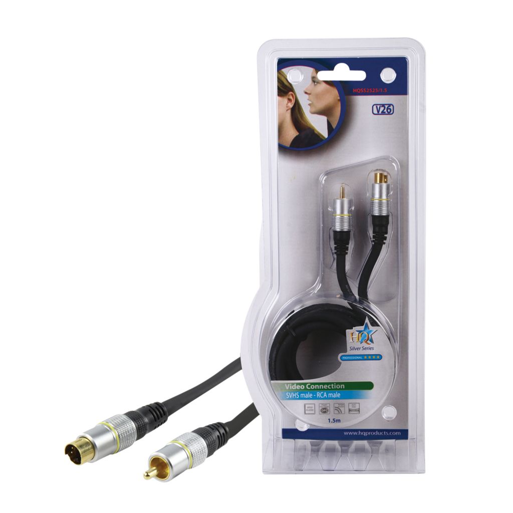 Videokabel SVHS han - RCA han 