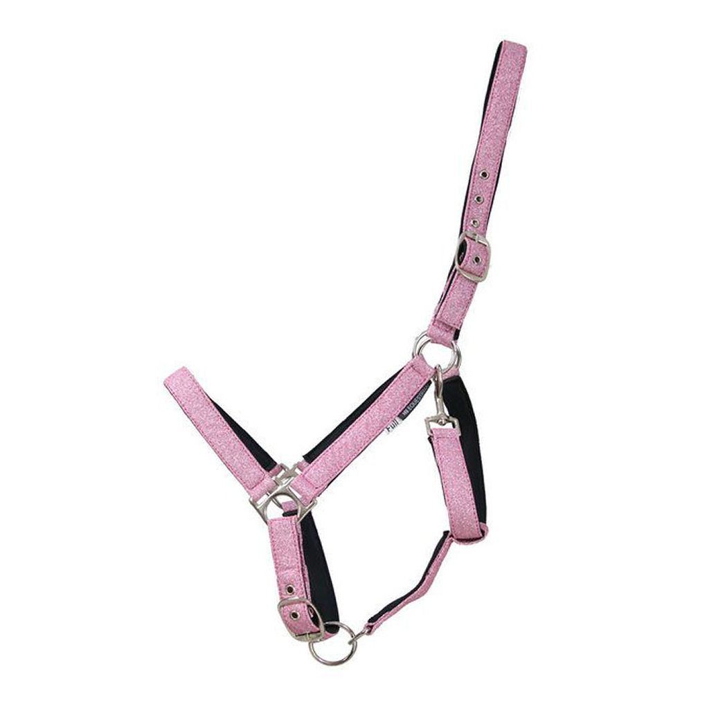 Hy equestrian glitzy headcollar 33107 size pony pink