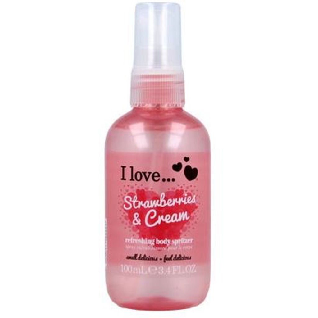 I love refreshing body spritzer strawberries & cream 100ml