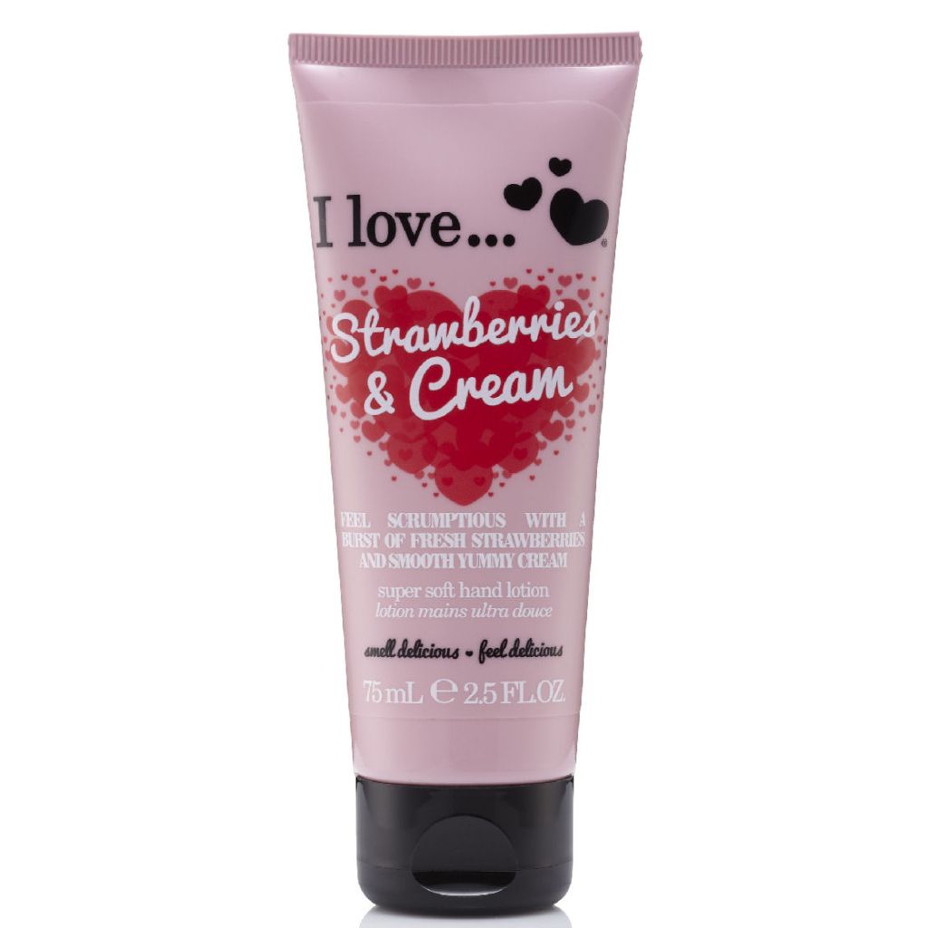 I love strawberries & cream super soft hand lotion 75ml