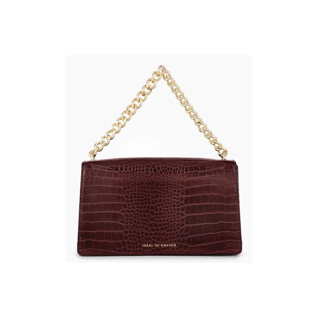 Ideal of sweden medium lia baguette deep walnut croco