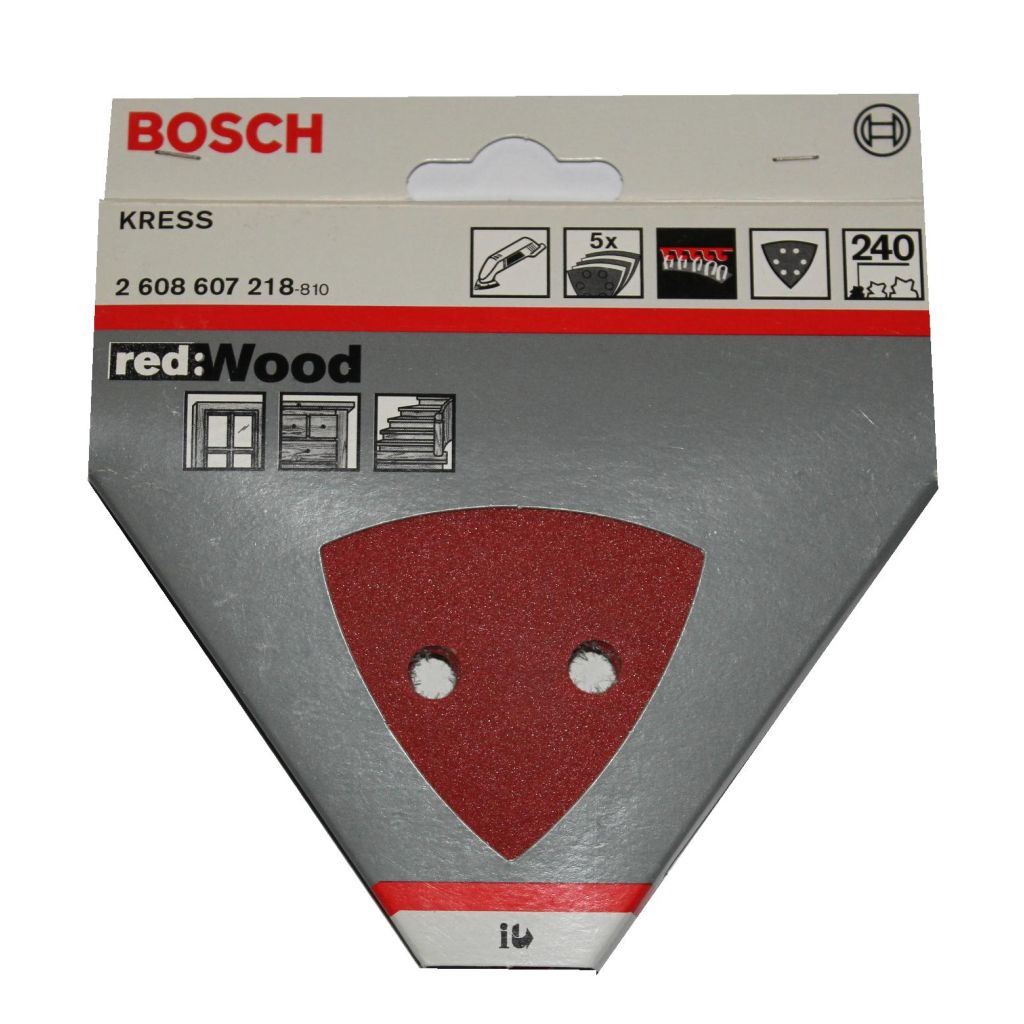 Bosch deltaslibepapir korn 240 redwood