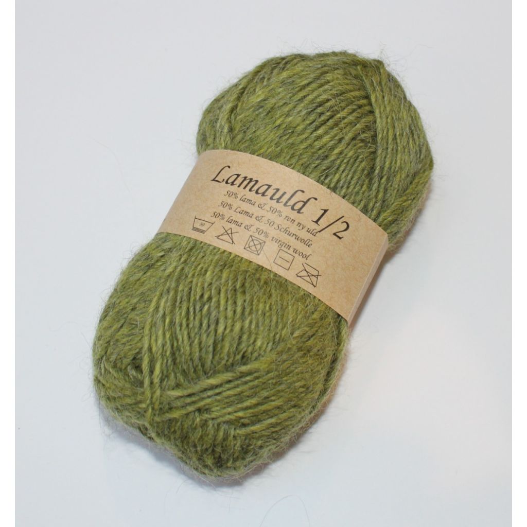 CaMaRose Lamauld 1/2 - Mosegrøn farve 6743 - 50g