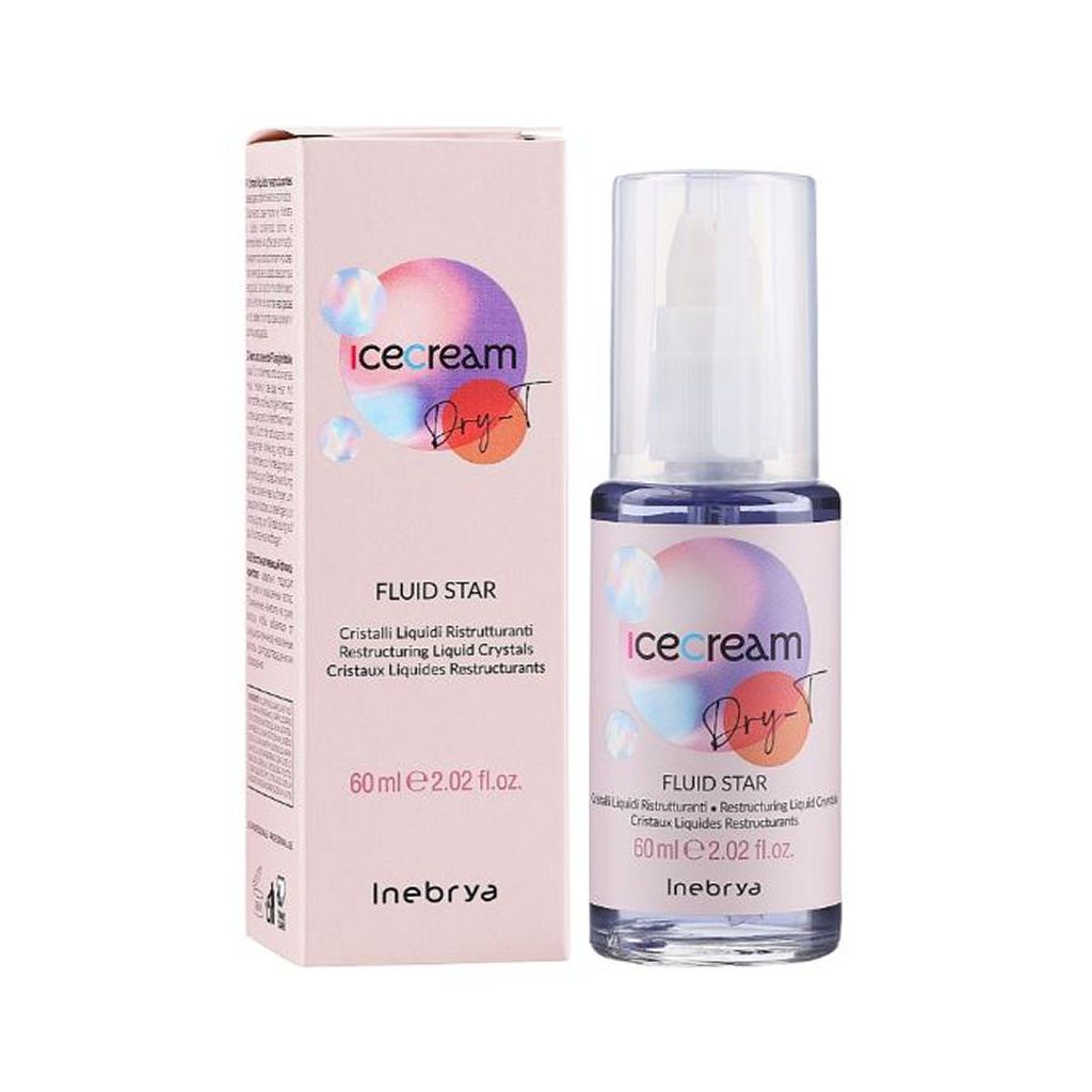 Inebrya fluid star ice cream dry-t restructuring liquid crystals 60ml