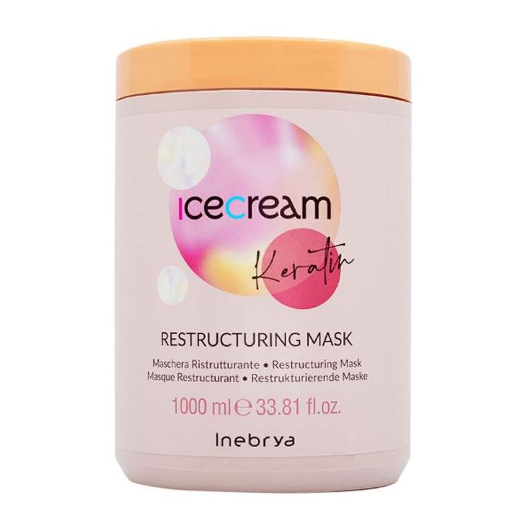 Inebrya ice cream keratin restructuring mask 1000ml