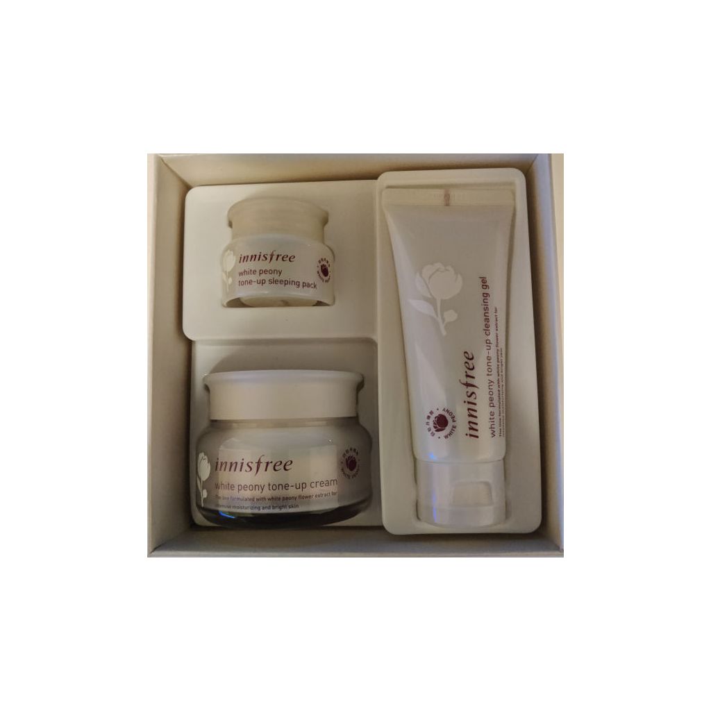 Innisfree white peony tone-up cream special set - 3 dele