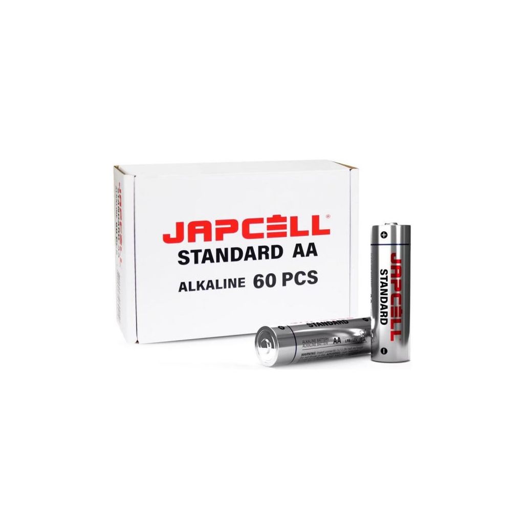 Japcell batteri standard AA alkaline LR6 1.5V 60 stk