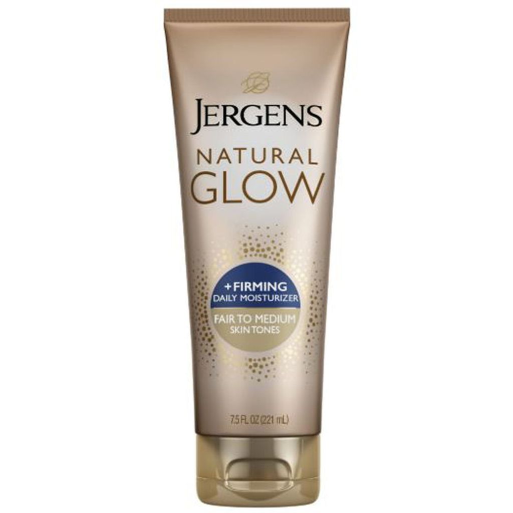 Jergens natural glow + firming daily moisturizer fair to medium skin tones 221ml