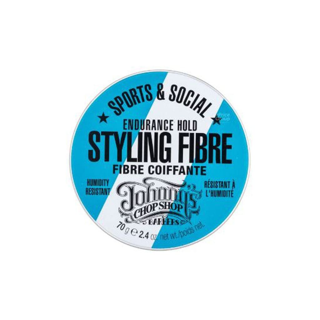 Johnny's chop shop barbers sports & social endurance hold styling fibre 70g