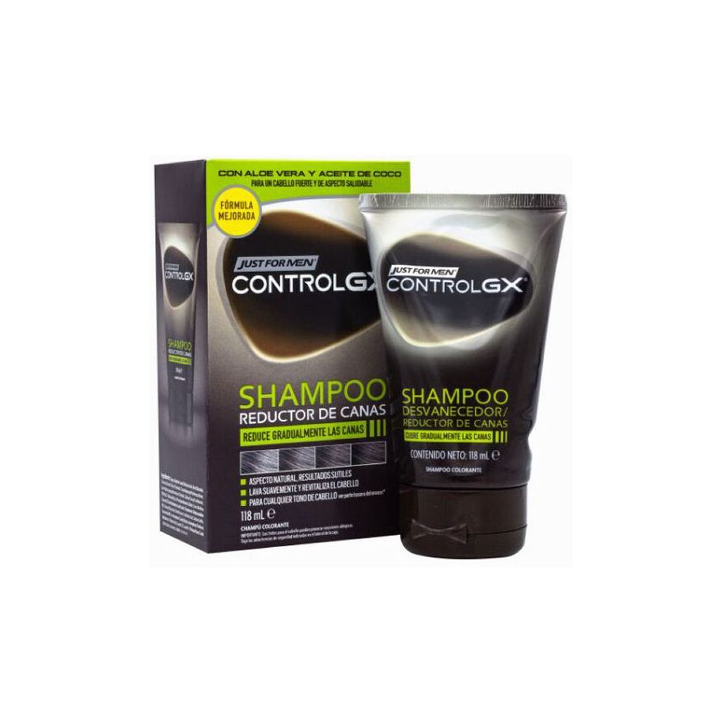 Just for men control GX shampoo formula mejorada 118ml